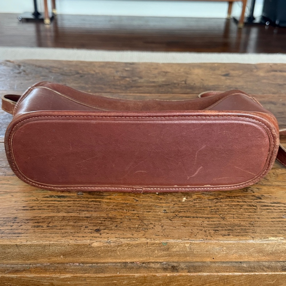 Coach British Tan Vintage 0607-353 Leather Crossbody Purse 11.5x8x3.5" - Picture 3 of 9